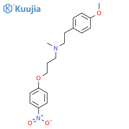 Benzeneethanamine, 4-methoxy-N-methyl-N-[3-(4-nitrophenoxy)propyl]- structure