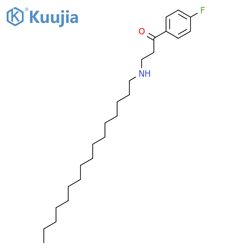 1-Propanone, 1-(4-fluorophenyl)-3-(hexadecylamino)- structure