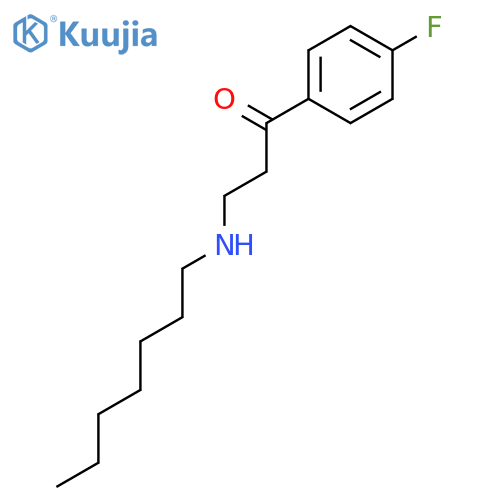 1-Propanone, 1-(4-fluorophenyl)-3-(heptylamino)- structure