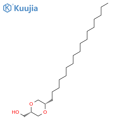 1,4-Dioxane-2-methanol, 5-heptadecyl-, (2S-cis)- structure