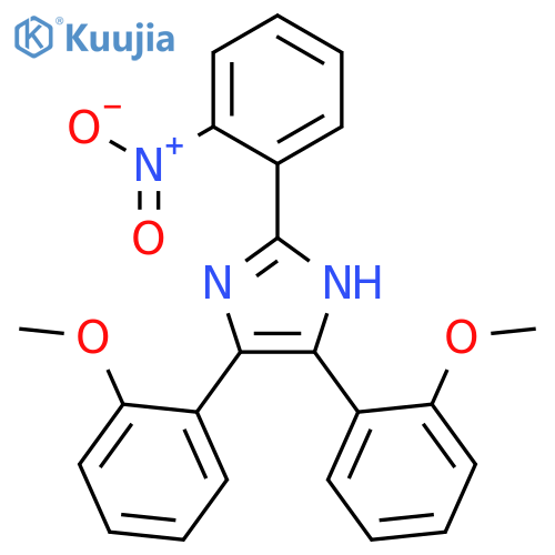 4,5-Bis(2-methoxyphenyl)-2-(2-nitrophenyl)-1H-imidazole structure