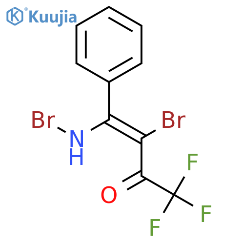 3-Buten-2-one, 3-bromo-4-(bromoamino)-1,1,1-trifluoro-4-phenyl- structure