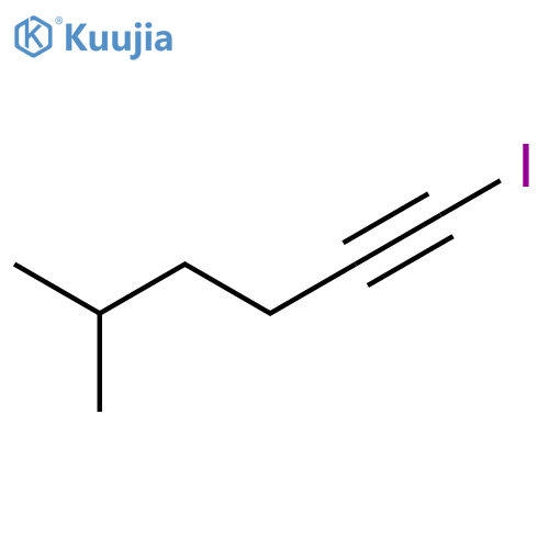 1-Hexyne, 1-iodo-5-methyl- structure