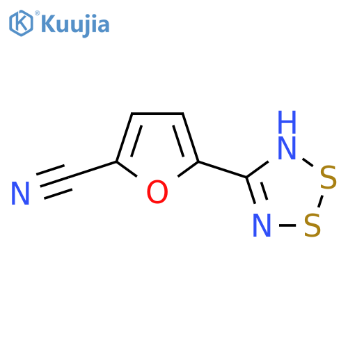 3H-1,2,3,5-Dithiadiazol-3-yl, 4-(5-cyano-2-furanyl)- structure