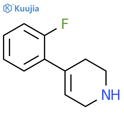 4-(2-fluorophenyl)-1,2,3,6-tetrahydropyridine structure