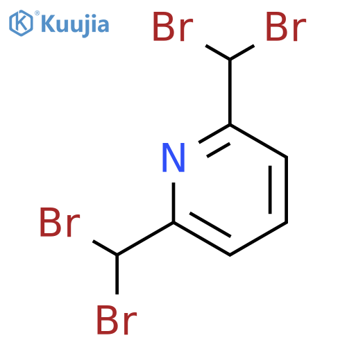 Pyridine, 2,6-bis(dibromomethyl)- structure