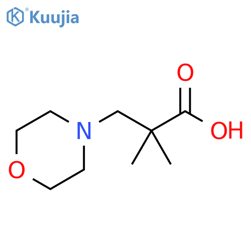 2,2-dimethyl-3-morpholinopropanoic acid structure