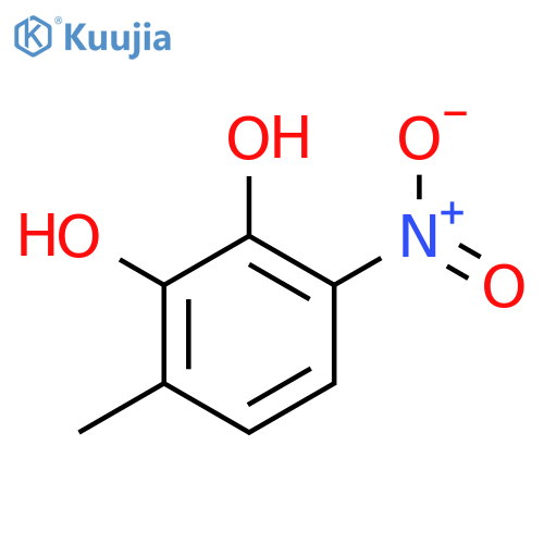 1,2-Benzenediol, 3-methyl-6-nitro- structure