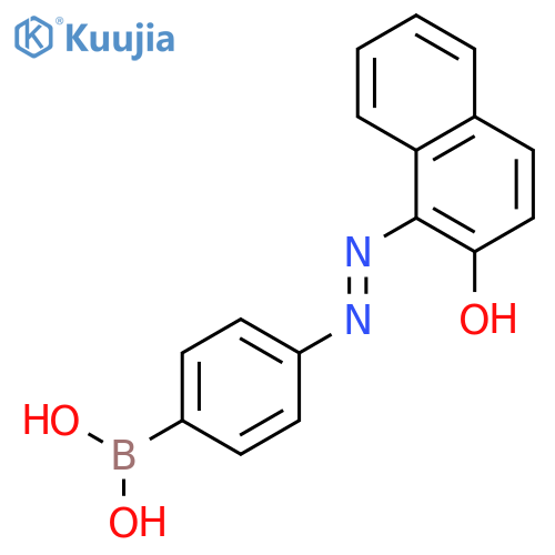 Boronic acid, [4-[(2-hydroxy-1-naphthalenyl)azo]phenyl]- structure