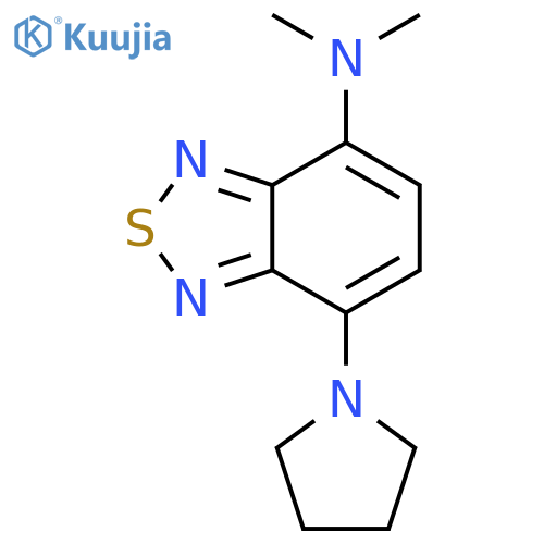2,1,3-Benzothiadiazol-4-amine, N,N-dimethyl-7-(1-pyrrolidinyl)- structure