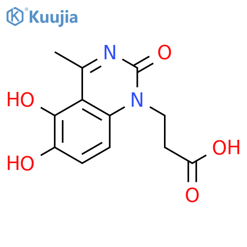 1(2H)-Quinazolinepropanoic acid, 5,6-dihydroxy-4-methyl-2-oxo- structure