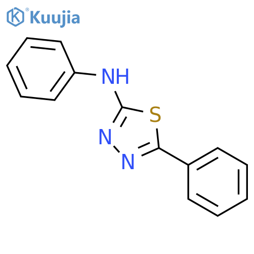 N,5-diphenyl-1,3,4-thiadiazol-2-amine structure