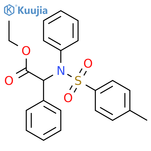Benzeneacetic acid, a-[[(4-methylphenyl)sulfonyl]phenylamino]-,ethyl ester structure