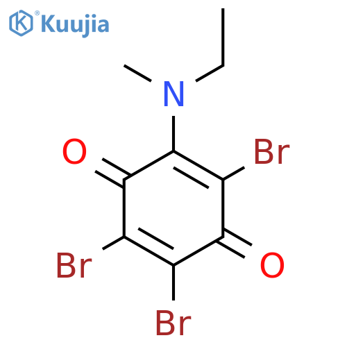 2,5-Cyclohexadiene-1,4-dione, 2,3,5-tribromo-6-(ethylmethylamino)- structure