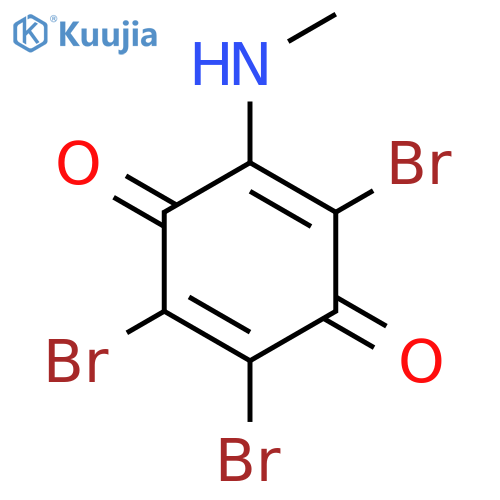 2,5-Cyclohexadiene-1,4-dione, 2,3,5-tribromo-6-(methylamino)- structure