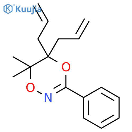1,4,2-Dioxazine, 5,6-dihydro-6,6-dimethyl-3-phenyl-5,5-di-2-propenyl- structure