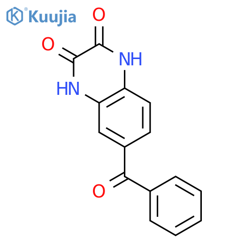 2,3-Quinoxalinedione, 6-benzoyl-1,4-dihydro- structure