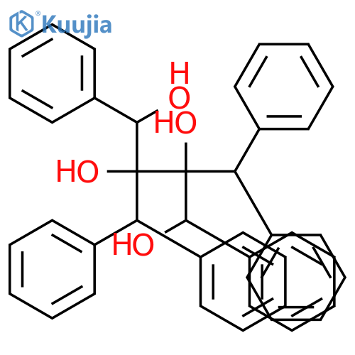 1,2,3,4-Butanetetrol, 2,3-bis(diphenylmethyl)-1,4-diphenyl- structure