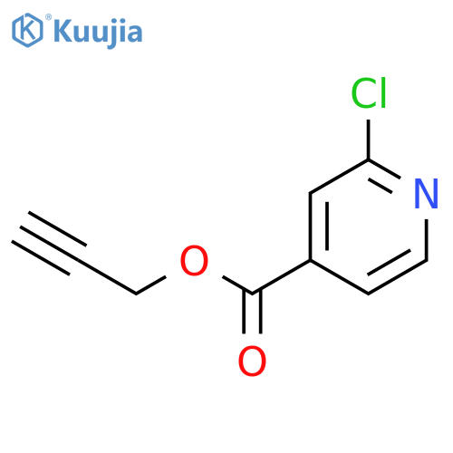 4-Pyridinecarboxylic acid, 2-chloro-, 2-propynyl ester structure