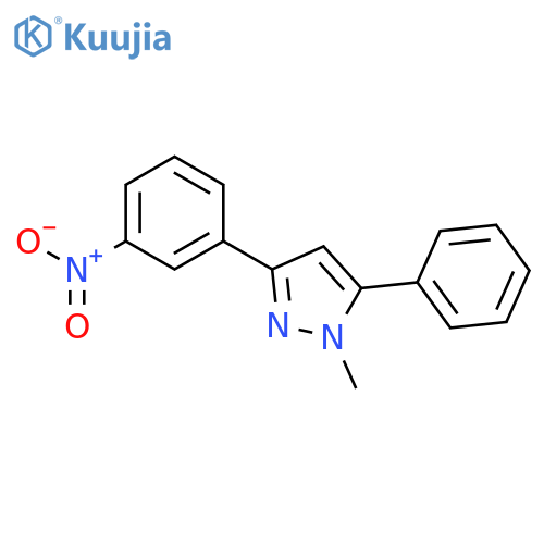 1H-Pyrazole, 1-methyl-3-(3-nitrophenyl)-5-phenyl- structure