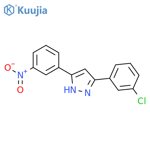 3-(3-Chlorophenyl)-5-(3-nitrophenyl)-1H-pyrazole structure
