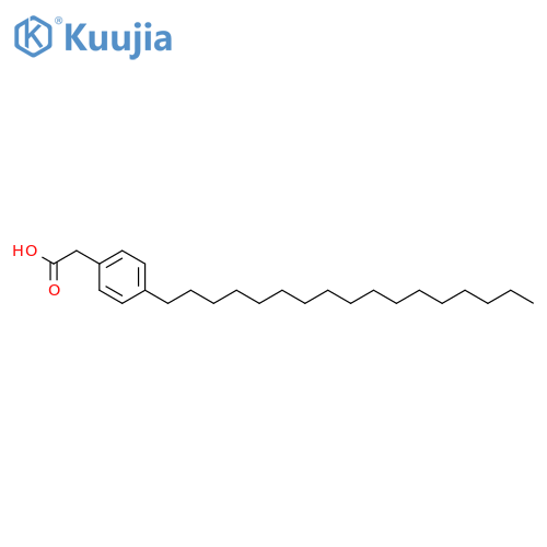 Benzeneacetic acid, 4-heptadecyl- structure