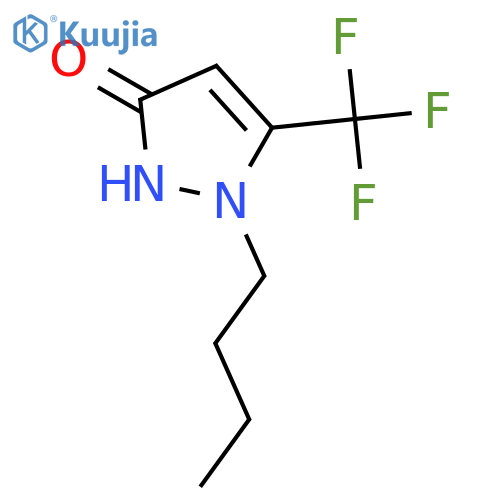 1-butyl-5-(trifluoromethyl)-1H-pyrazol-3-ol structure