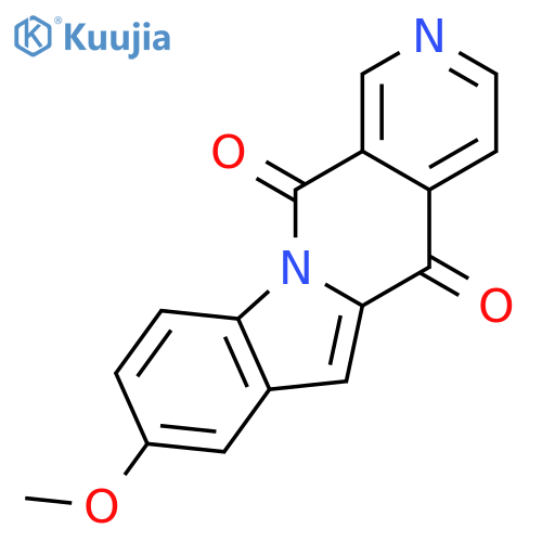 INDOLO[1,2-B][2,7]NAPHTHYRIDINE-5,12-DIONE, 8-METHOXY- structure