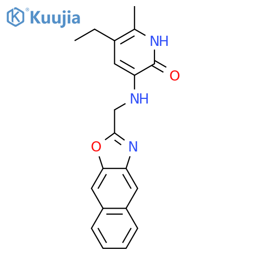2(1H)-Pyridinone,5-ethyl-6-methyl-3-[(naphth[2,3-d]oxazol-2-ylmethyl)amino]- structure