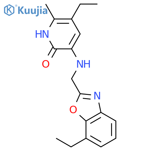 2(1H)-Pyridinone,5-ethyl-3-[[(7-ethyl-2-benzoxazolyl)methyl]amino]-6-methyl- structure