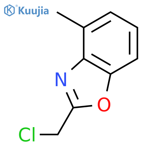 Benzoxazole, 2-(chloromethyl)-4-methyl- structure