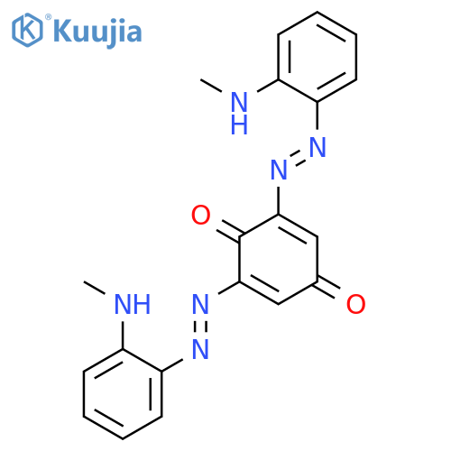 2,6-Bis[[2-(methylamino)phenyl]diazenyl]cyclohexa-2,5-diene-1,4-dione structure