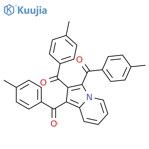 Methanone, 1,2,3-indolizinetriyltris[(4-methylphenyl)- structure