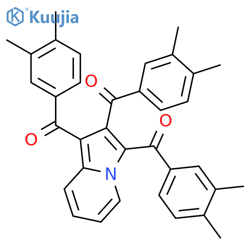 Methanone, 1,2,3-indolizinetriyltris[(3,4-dimethylphenyl)- structure