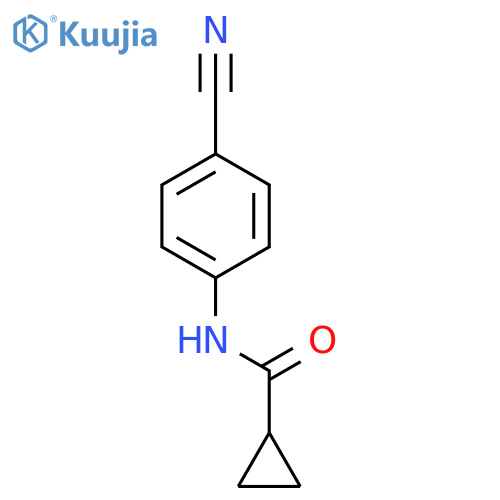 Cyclopropanecarboxamide, N-(4-cyanophenyl)- structure