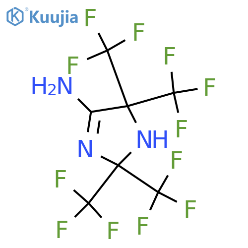 1H-Imidazol-4-amine,2,5-dihydro-2,2,5,5-tetrakis(trifluoromethyl)- structure