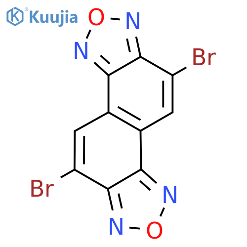5,10-Dibromonaphtho1,2-c:5,6-c'bis(1,2,5oxadiazole) structure