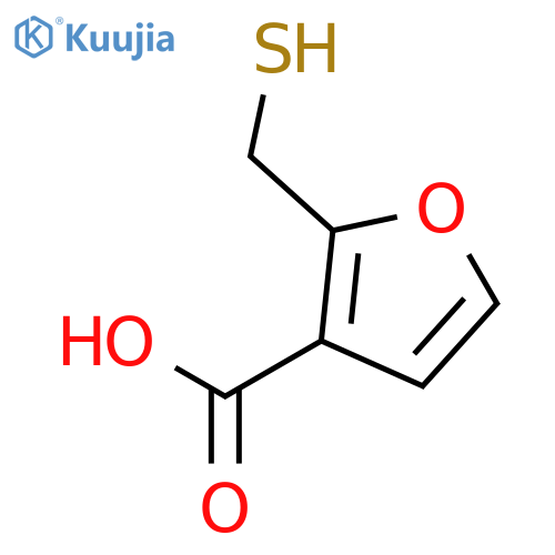 2-(sulfanylmethyl)furan-3-carboxylic acid structure