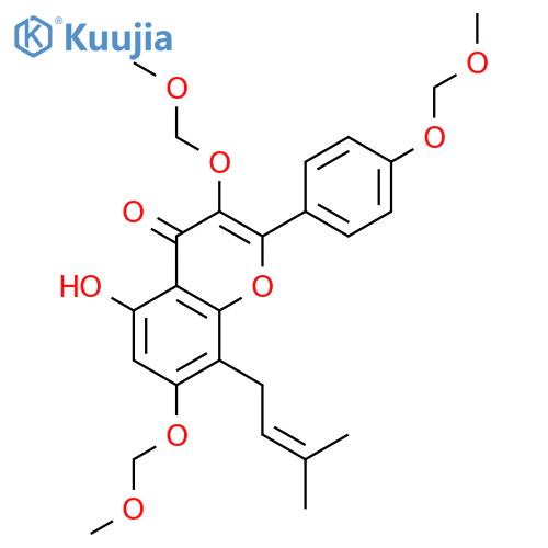 DesMethyl Icaritin Tri-O-MethoxyMethyl Ether structure