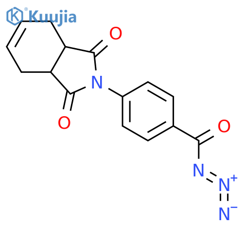Benzoyl azide, 4-(1,3,3a,4,7,7a-hexahydro-1,3-dioxo-2H-isoindol-2-yl)- structure