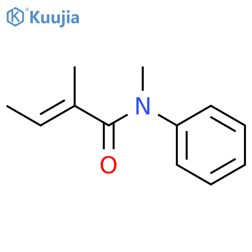 2-Butenamide, N,2-dimethyl-N-phenyl-, (E)- structure