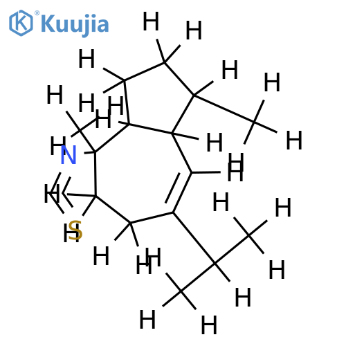 (1S*,4S*,5R*,10S*)-10-isothiocyanatoguaia-6-ene structure