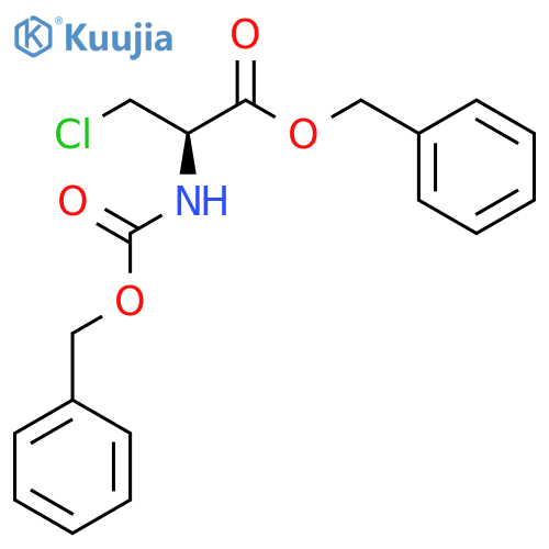 Alanine, 3-chloro-N-[(phenylmethoxy)carbonyl]-, phenylmethyl ester structure