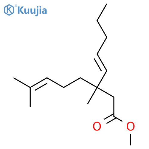 4-Octenoic acid, 3-methyl-3-(4-methyl-3-pentenyl)-, methyl ester, (E)- structure