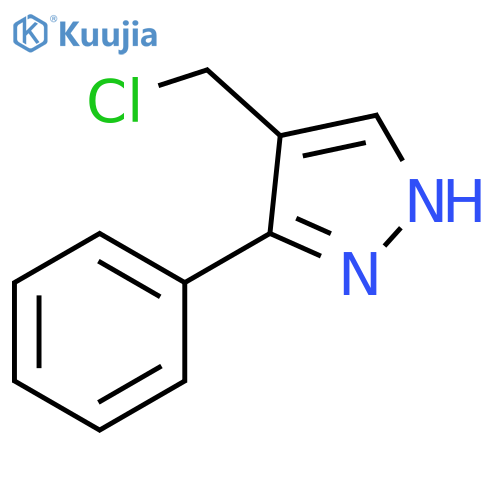 4-(chloromethyl)-3-phenyl-1H-pyrazole structure