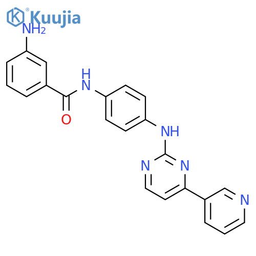 Benzamide, 3-amino-n-[4-[[4-(3-pyridinyl)-2-pyrimidinyl]amino]phenyl]- structure