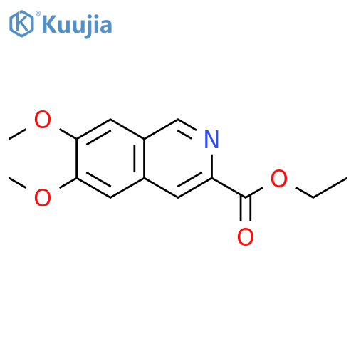 3-Isoquinolinecarboxylic acid, 6,7-dimethoxy-, ethyl ester structure