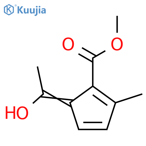 Methyl 5-(1-hydroxyethylidene)-2-methylcyclopenta-1,3-diene-1-carboxylate structure