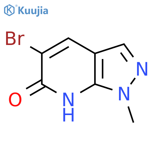 5-Bromo-1-methyl-1H-pyrazolo[3,4-b]pyridin-6(7H)-one structure
