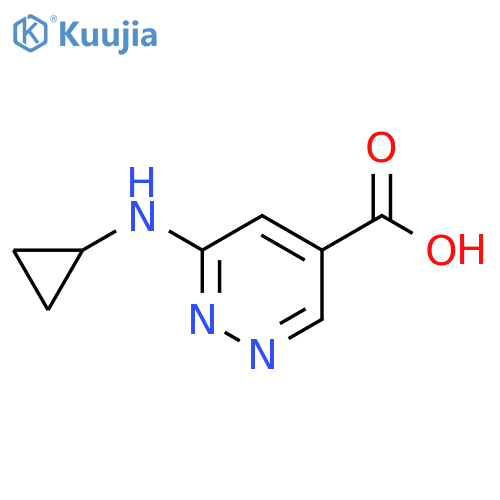 6-Cyclopropylamino-pyridazine-4-carboxylic acid structure